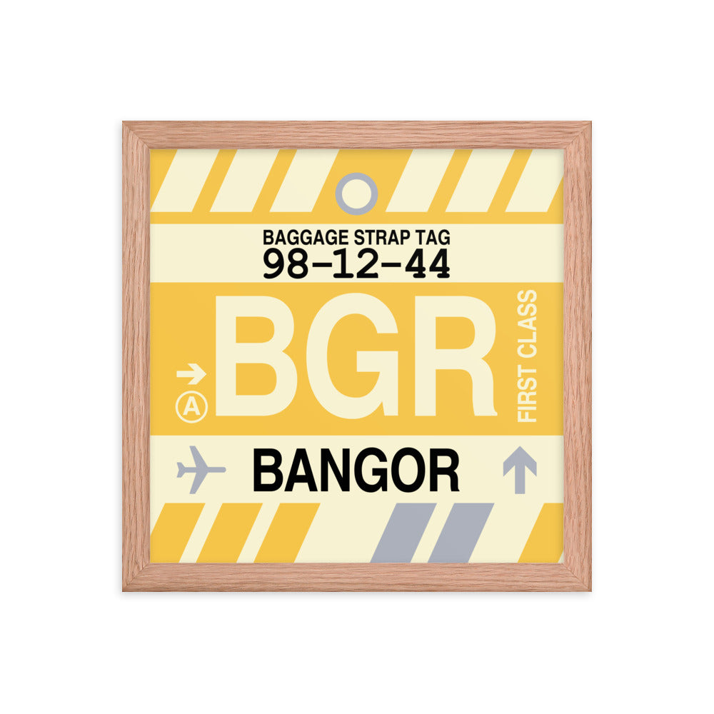 Travel-Themed Framed Print • BGR Bangor • YHM Designs - Image 07