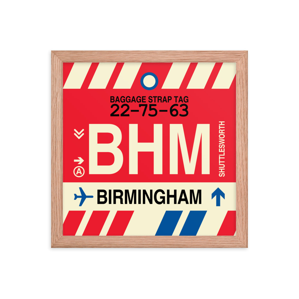 Travel-Themed Framed Print • BHM Birmingham • YHM Designs - Image 07