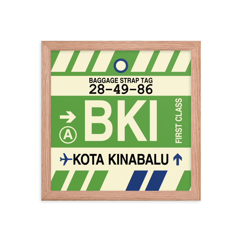 Travel-Themed Framed Print • BKI Kota Kinabalu • YHM Designs - Image 07