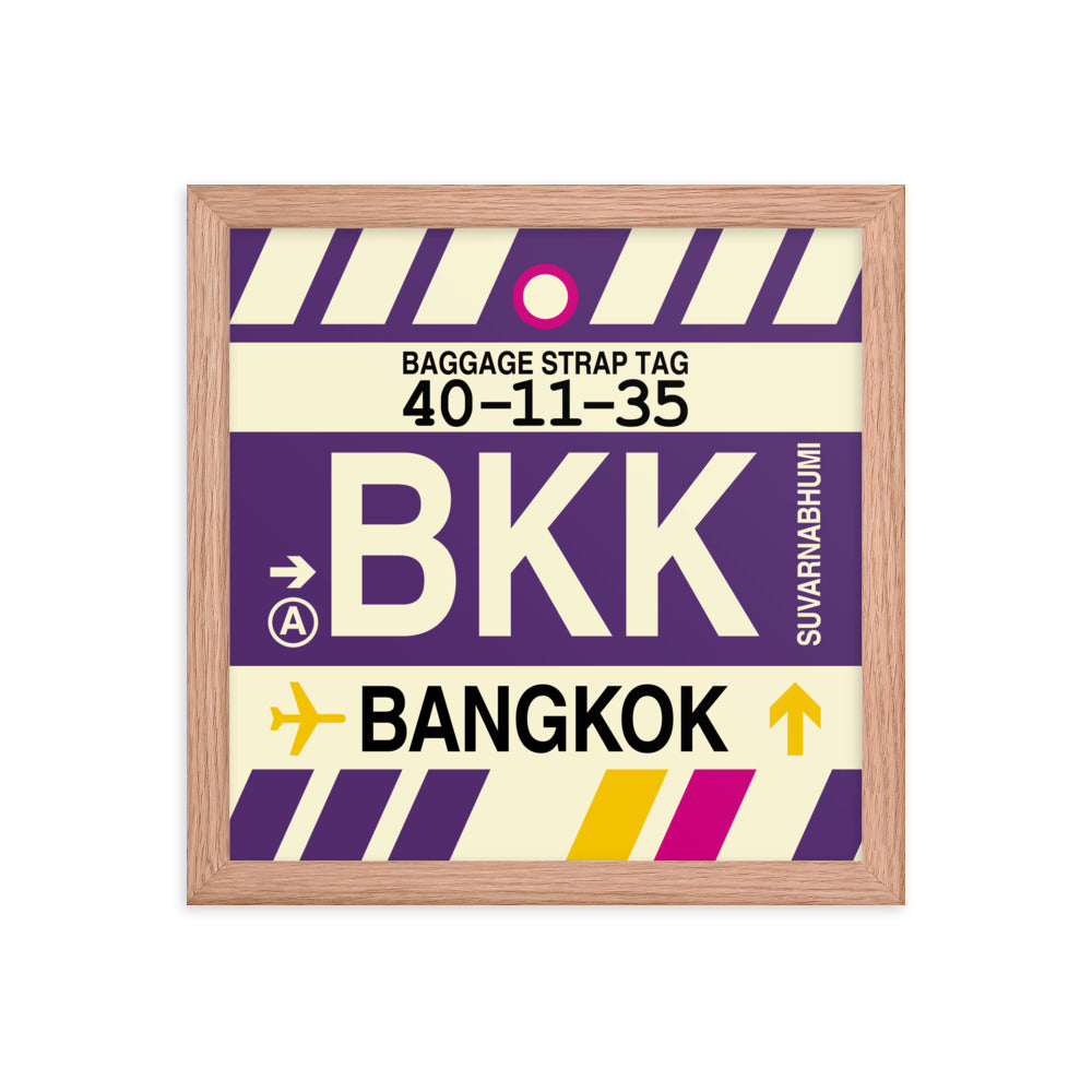 Travel-Themed Framed Print • BKK Bangkok • YHM Designs - Image 07