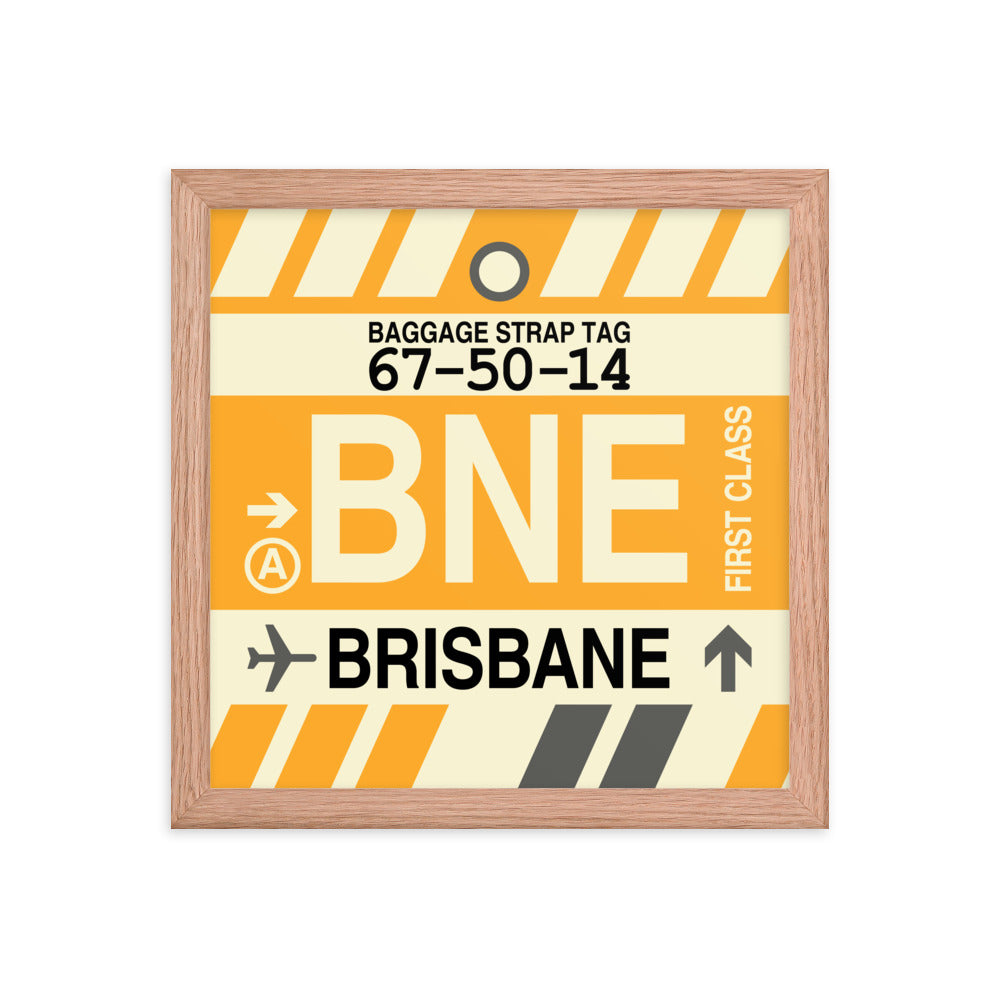 Travel-Themed Framed Print • BNE Brisbane • YHM Designs - Image 07