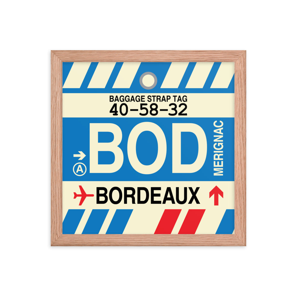 Travel-Themed Framed Print • BOD Bordeaux • YHM Designs - Image 07