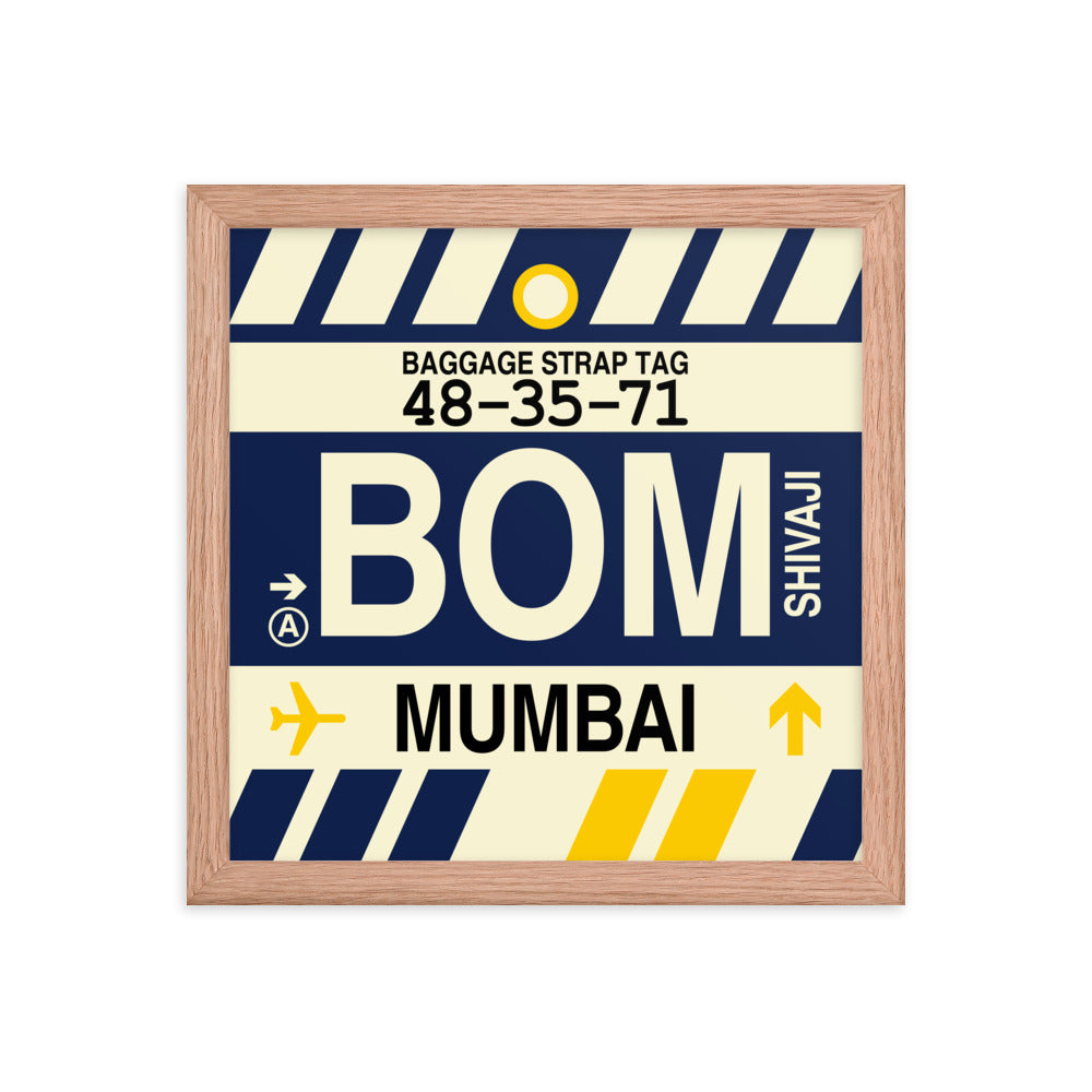 Travel-Themed Framed Print • BOM Mumbai • YHM Designs - Image 07