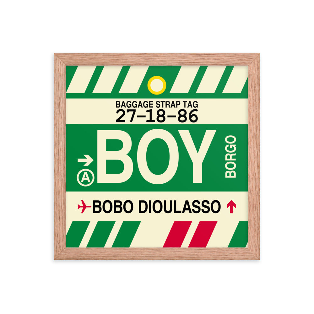 Travel-Themed Framed Print • BOY Bobo Dioulasso Souvenir • YHM Designs - Image 07