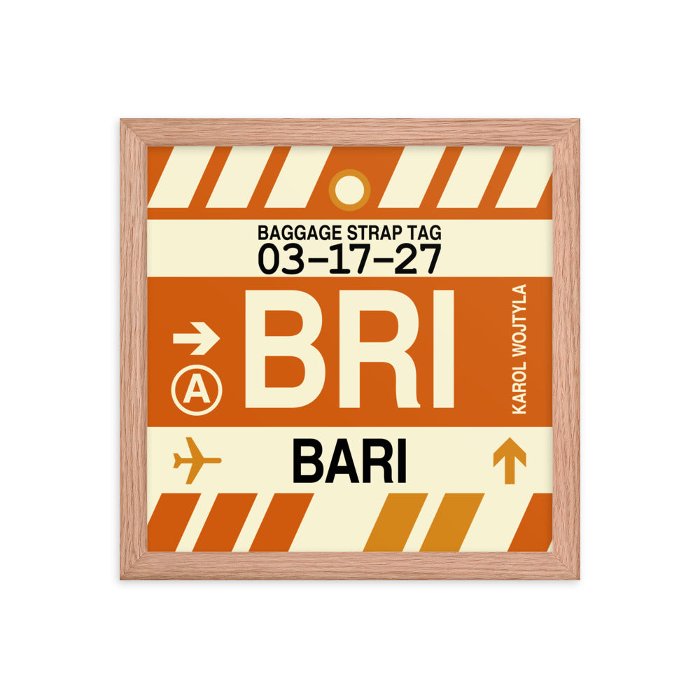 Travel-Themed Framed Print • BRI Bari Souvenir • YHM Designs - Image 07