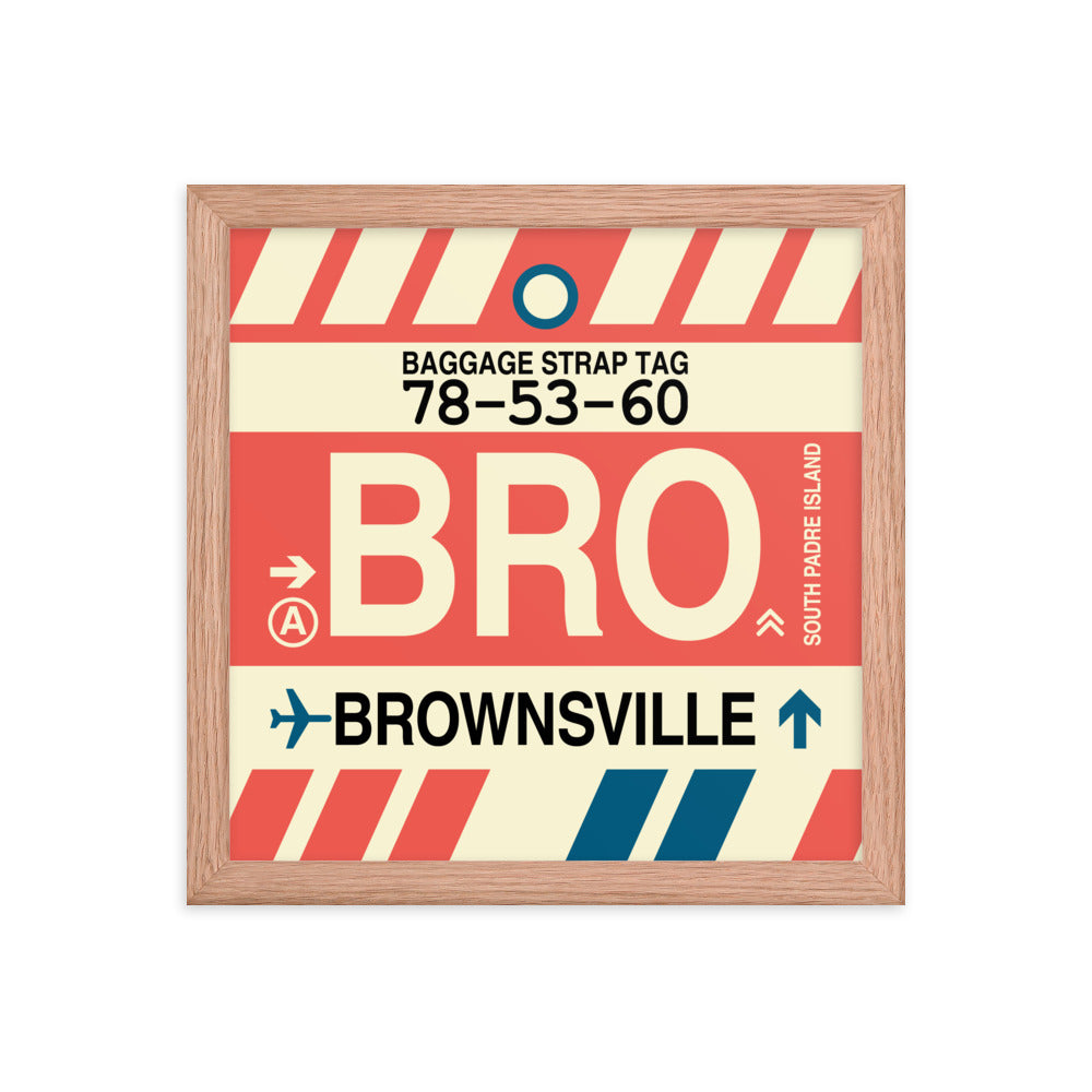 Travel-Themed Framed Print • BRO Brownsville • YHM Designs - Image 07