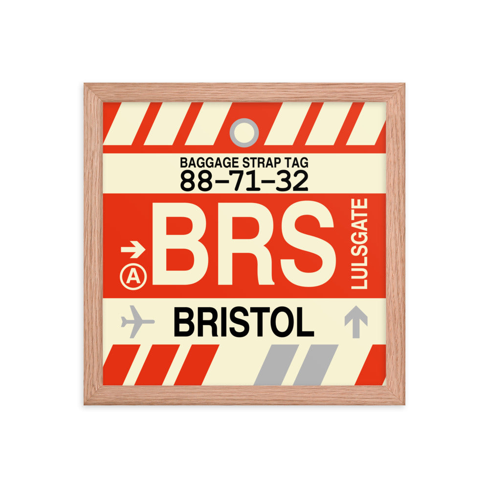 Travel-Themed Framed Print • BRS Bristol • YHM Designs - Image 07