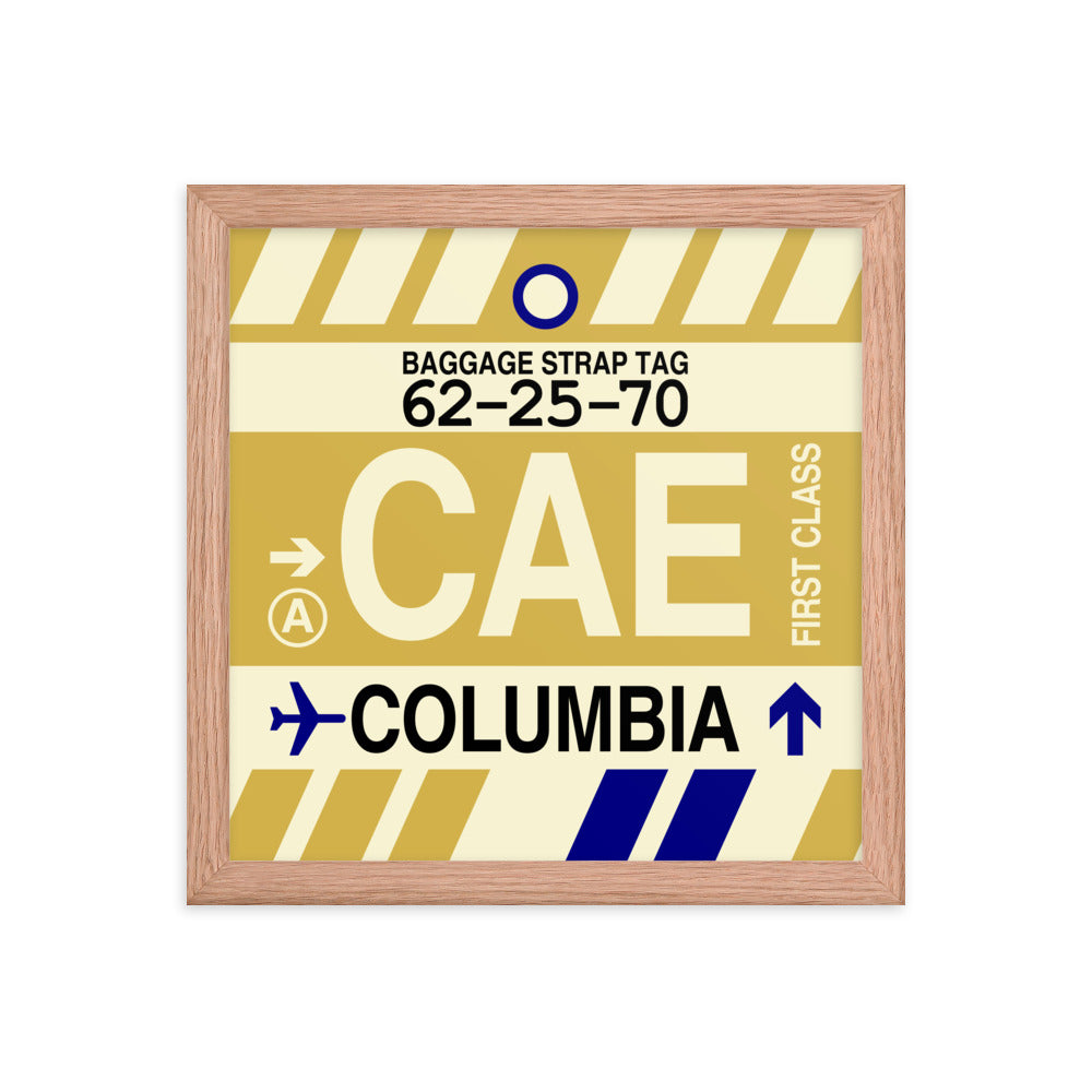 Travel-Themed Framed Print • CAE Columbia • YHM Designs - Image 07