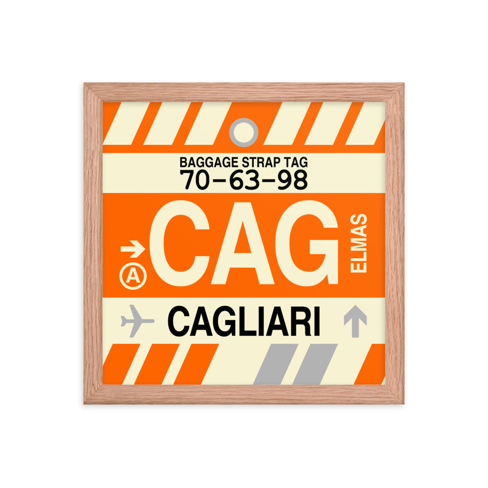 Travel-Themed Framed Print • CAG Cagliari • YHM Designs - Image 07