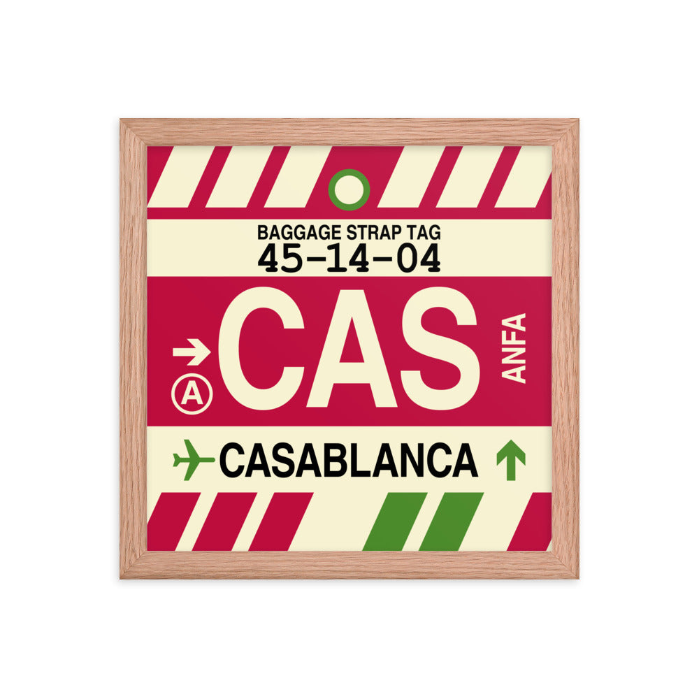 Travel-Themed Framed Print • CAS Casablanca Souvenir • YHM Designs - Image 07