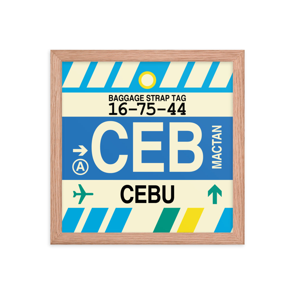 Travel-Themed Framed Print • CEB Cebu Souvenir • YHM Designs - Image 07