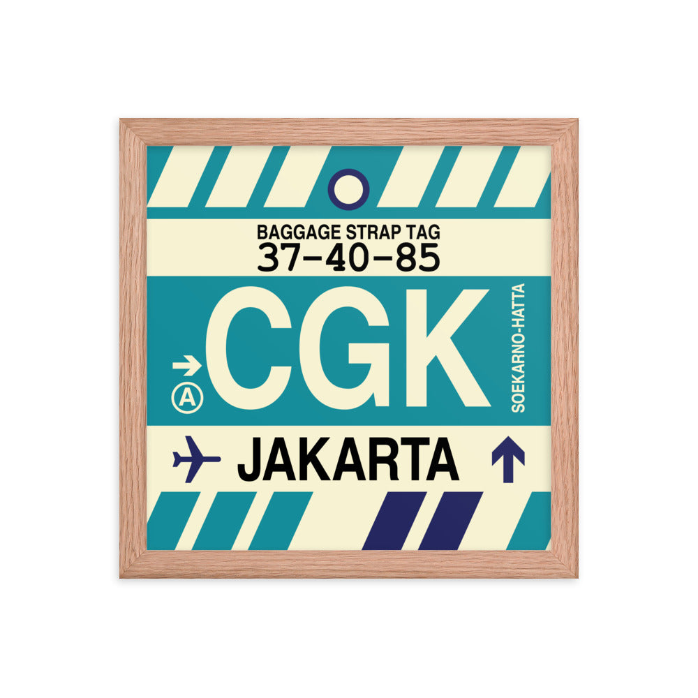 Travel-Themed Framed Print • CGK Jakarta • YHM Designs - Image 07
