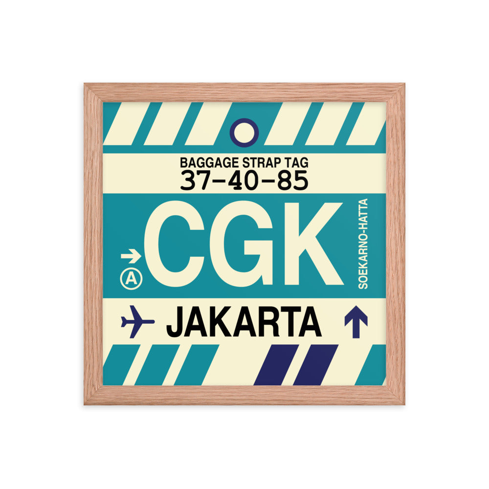 Travel-Themed Framed Print • CGK Jakarta Souvenir • YHM Designs - Image 07