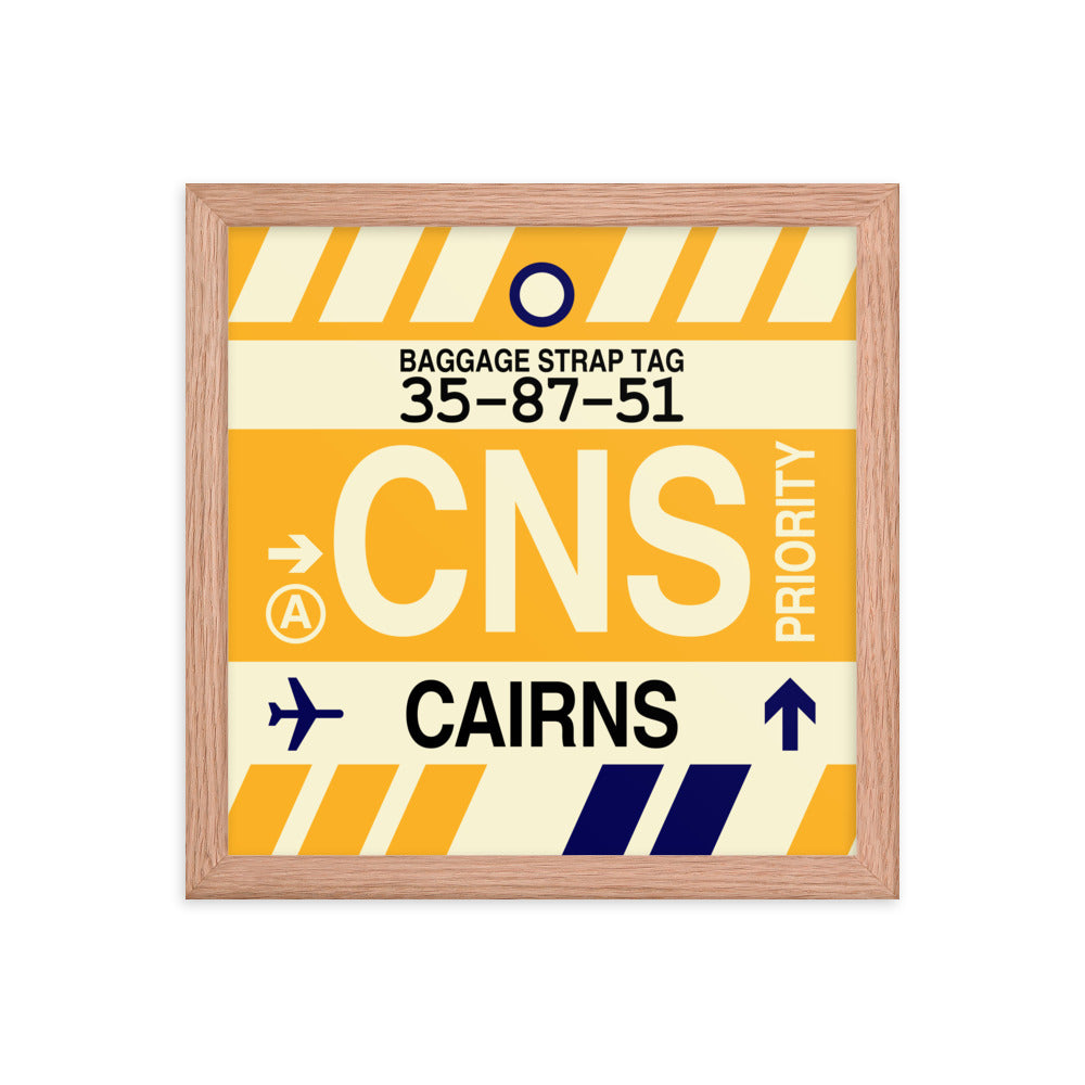 Travel-Themed Framed Print • CNS Cairns • YHM Designs - Image 07
