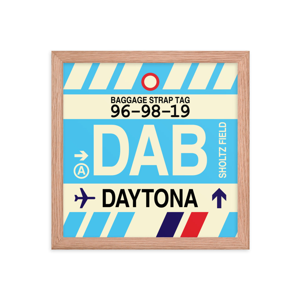 Travel-Themed Framed Print • DAB Daytona Beach • YHM Designs - Image 07