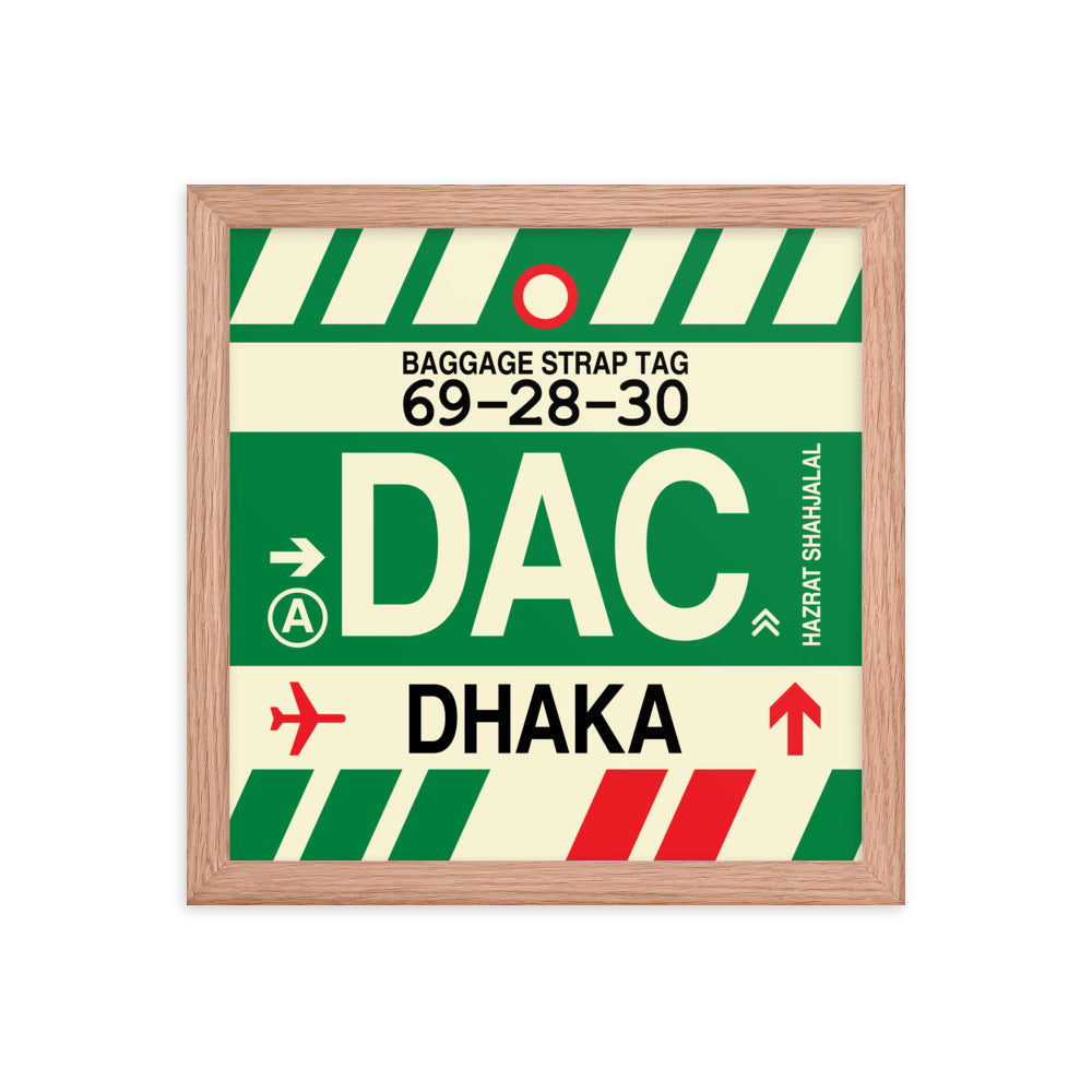Travel-Themed Framed Print • DAC Dhaka Souvenir • YHM Designs - Image 07