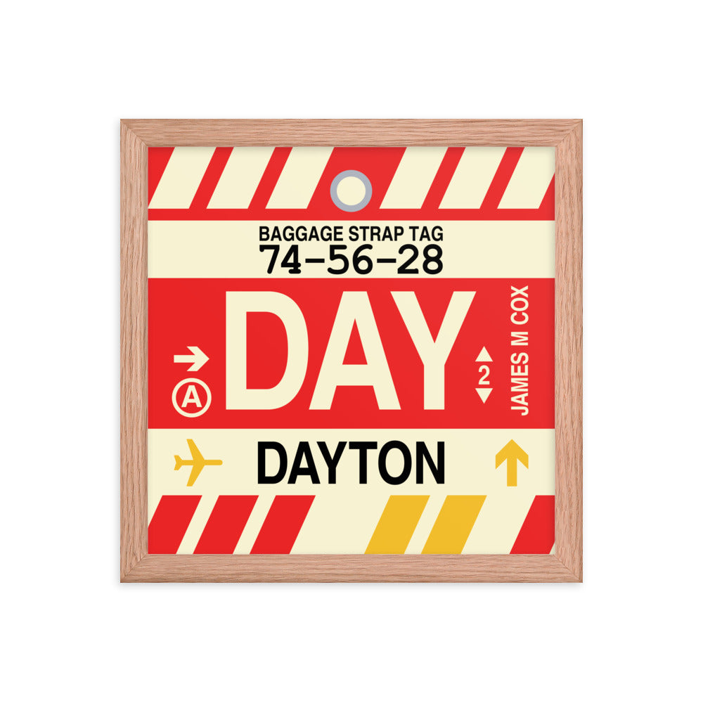 Travel-Themed Framed Print • DAY Dayton • YHM Designs - Image 07