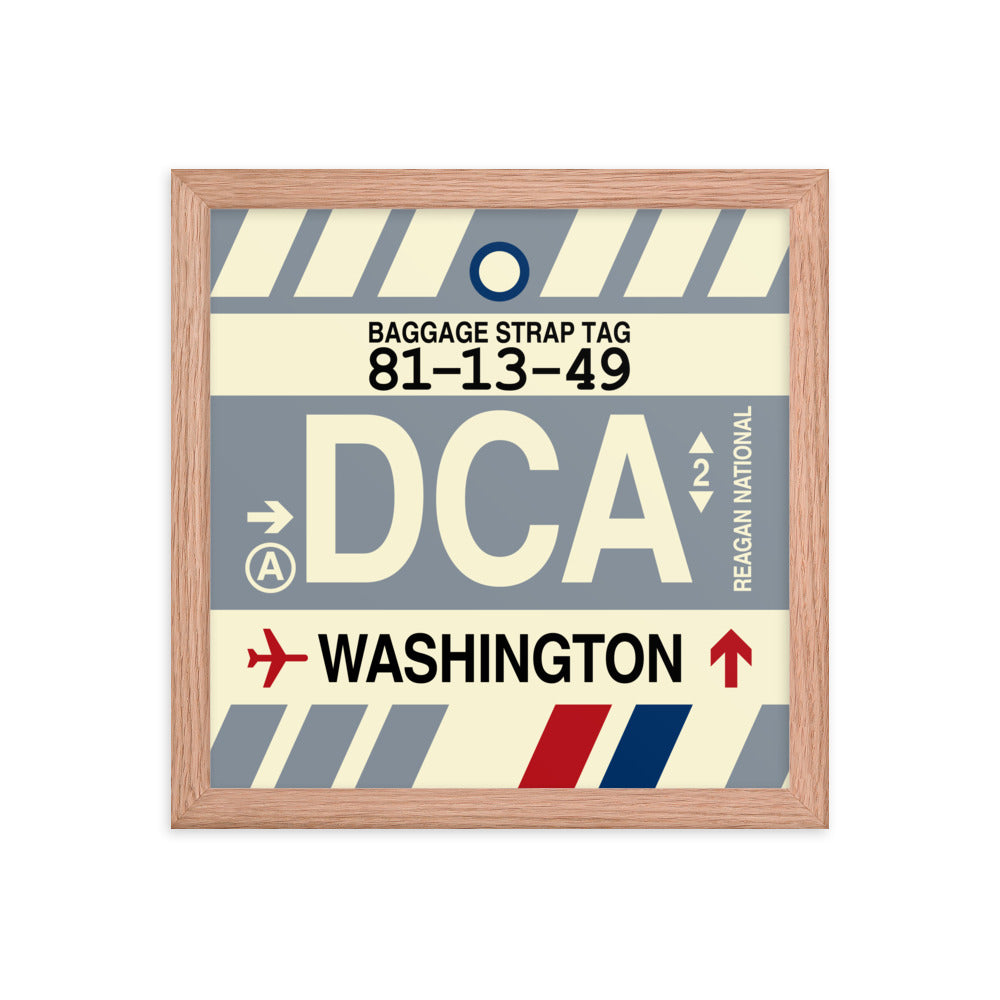Travel-Themed Framed Print • DCA Washington • YHM Designs - Image 07