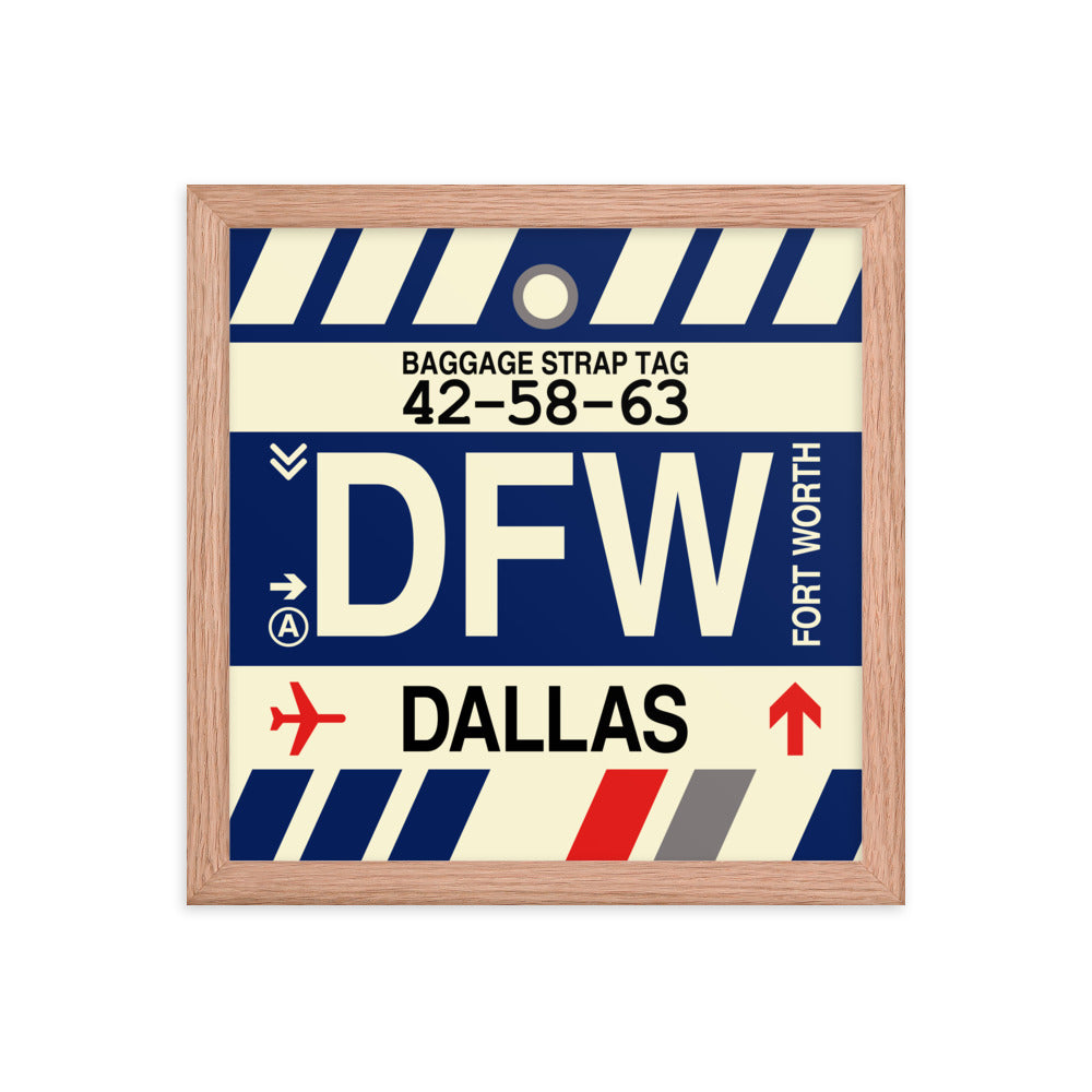 Travel-Themed Framed Print • DFW Dallas • YHM Designs - Image 07
