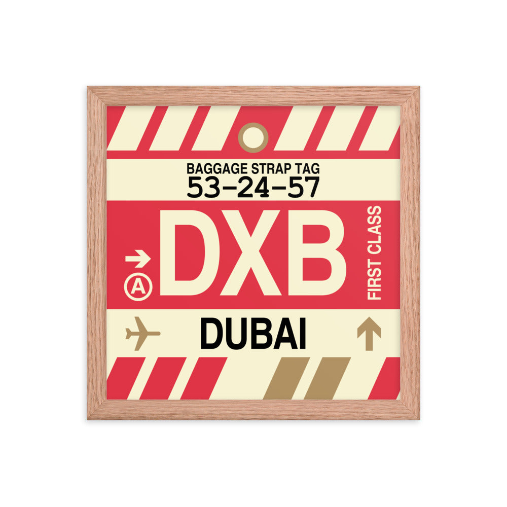 Travel-Themed Framed Print • DXB Dubai • YHM Designs - Image 07
