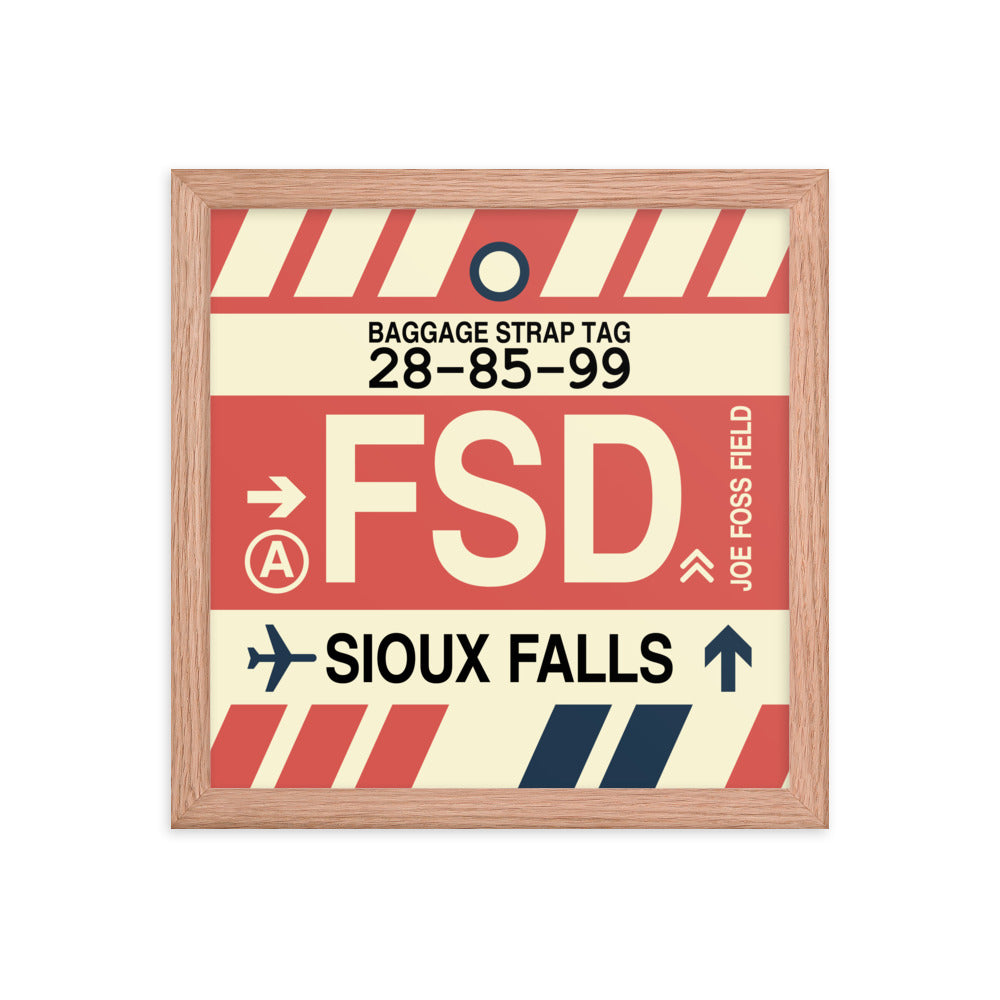 Travel-Themed Framed Print • FSD Sioux Falls • YHM Designs - Image 07