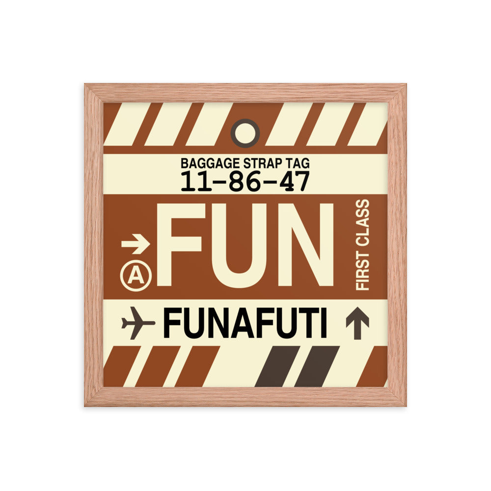 Travel-Themed Framed Print • FUN Funafuti Souvenir • YHM Designs - Image 07
