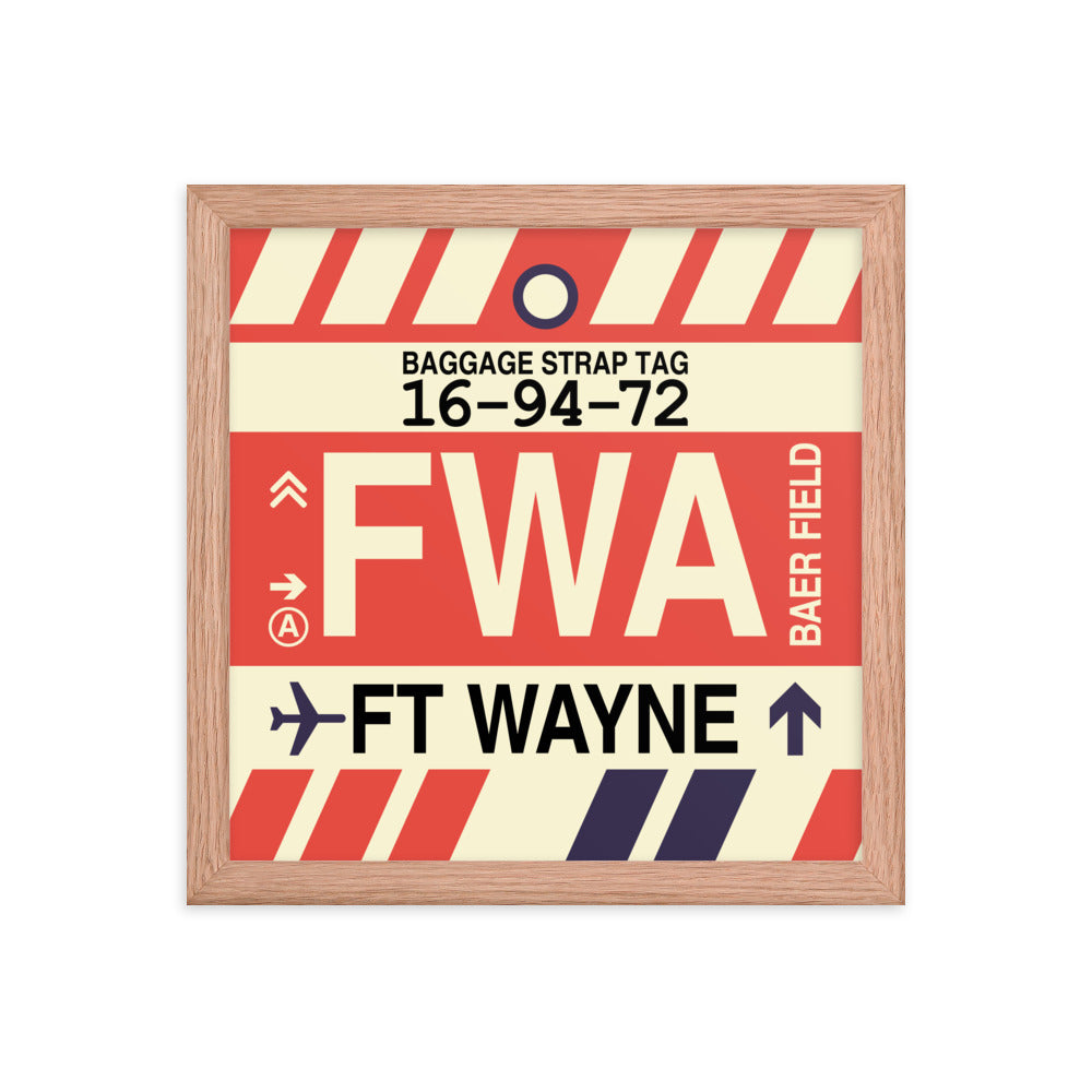 Travel-Themed Framed Print • FWA Fort Wayne • YHM Designs - Image 07