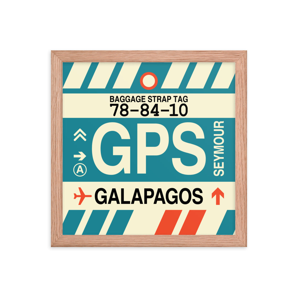Travel-Themed Framed Print • GPS Galapagos Islands • YHM Designs - Image 07