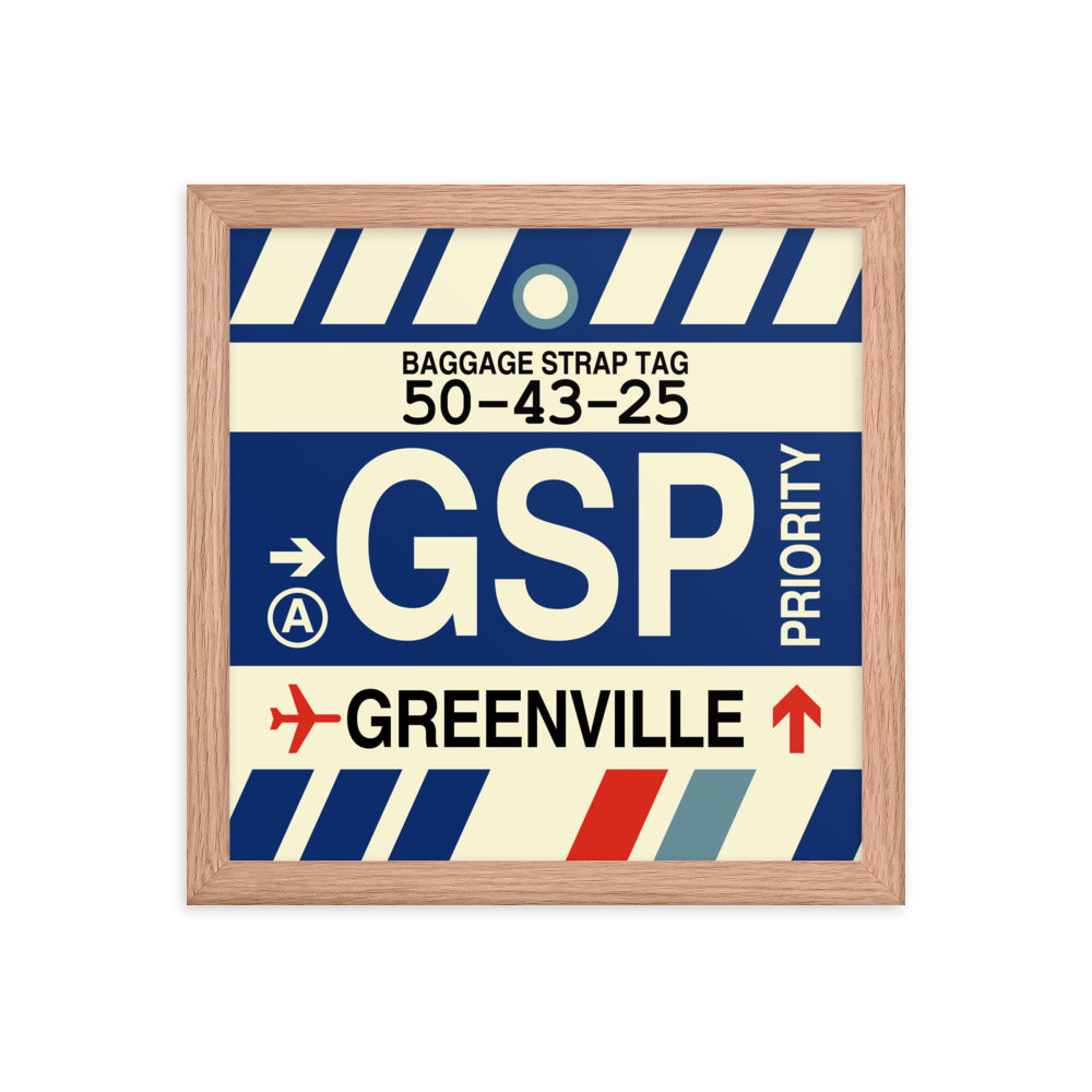 Travel-Themed Framed Print • GSP Greenville • YHM Designs - Image 07