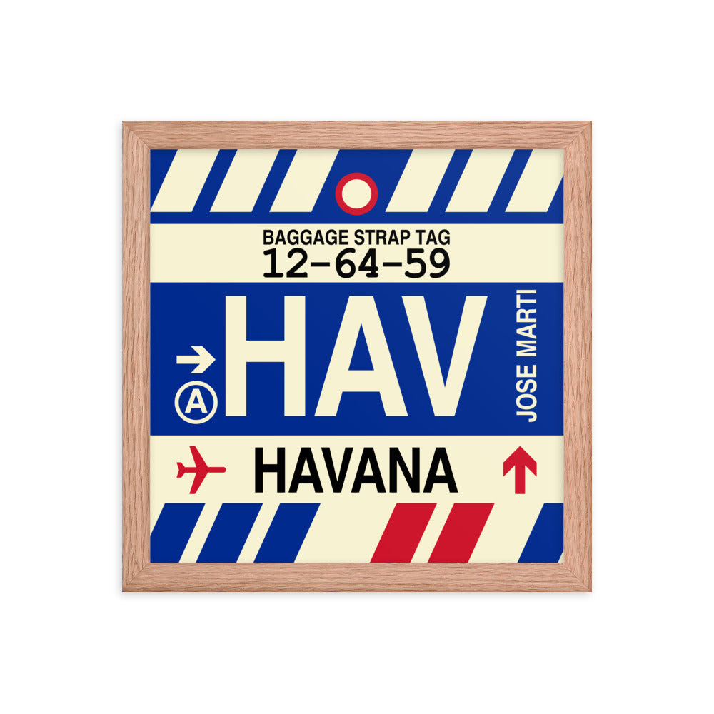Travel-Themed Framed Print • HAV Havana • YHM Designs - Image 07