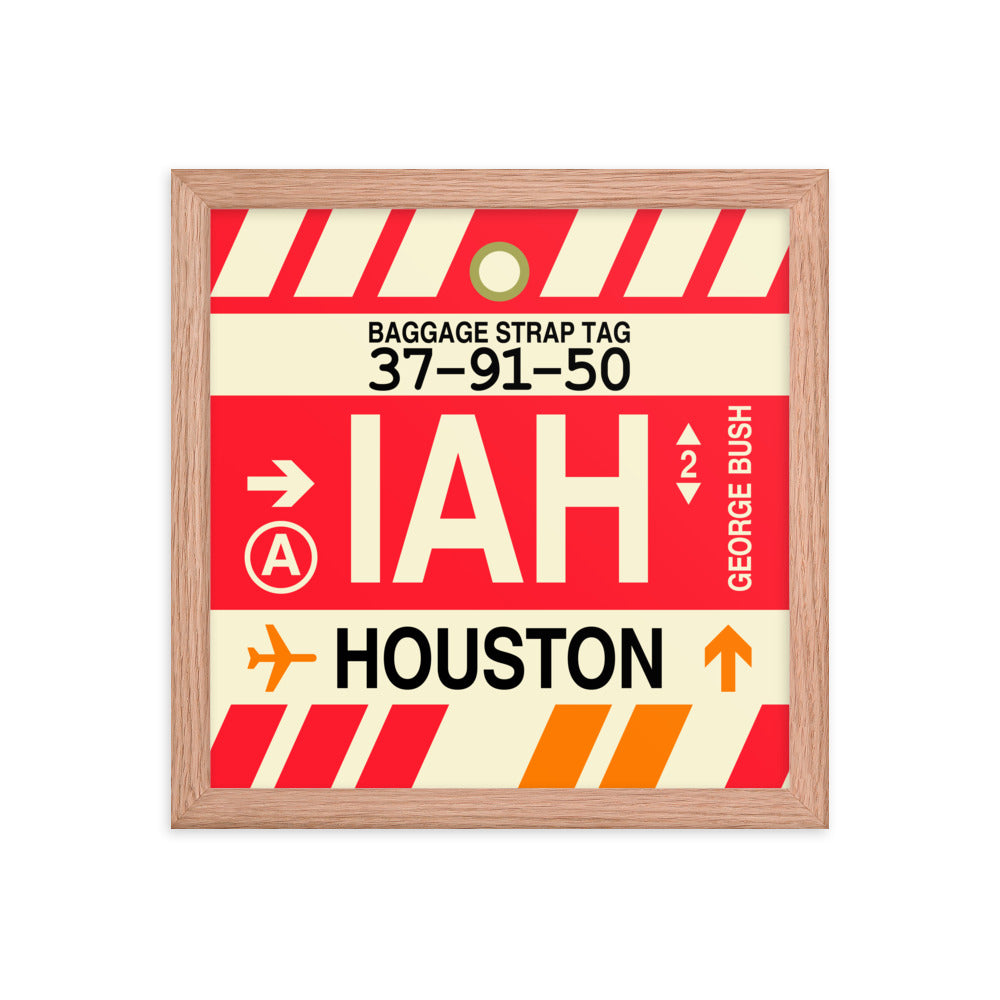 Travel-Themed Framed Print • IAH Houston • YHM Designs - Image 07