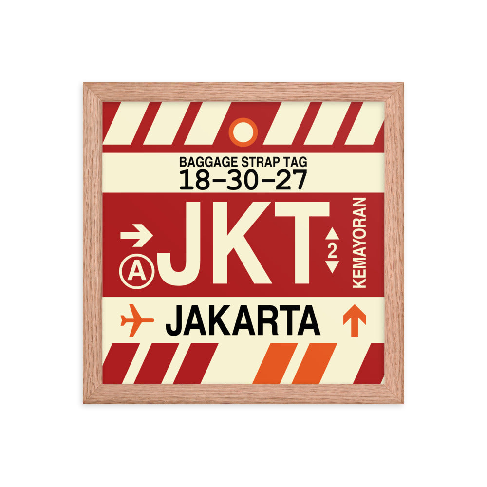 Travel-Themed Framed Print • JKT Jakarta Souvenir • YHM Designs - Image 07