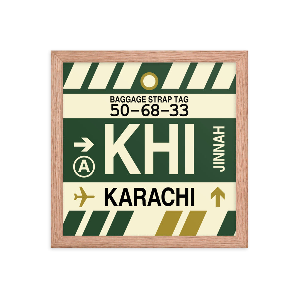 Travel-Themed Framed Print • KHI Karachi Souvenir • YHM Designs - Image 07