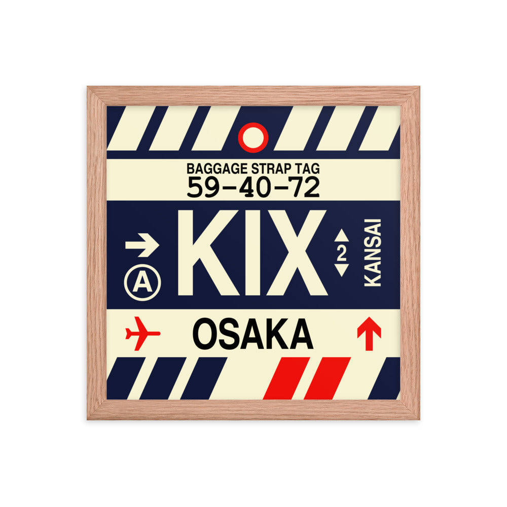 Travel-Themed Framed Print • KIX Osaka Souvenir • YHM Designs - Image 07