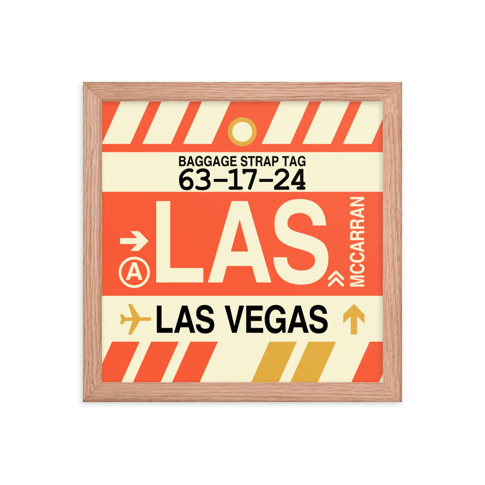 Travel-Themed Framed Print • LAS Las Vegas • YHM Designs - Image 07