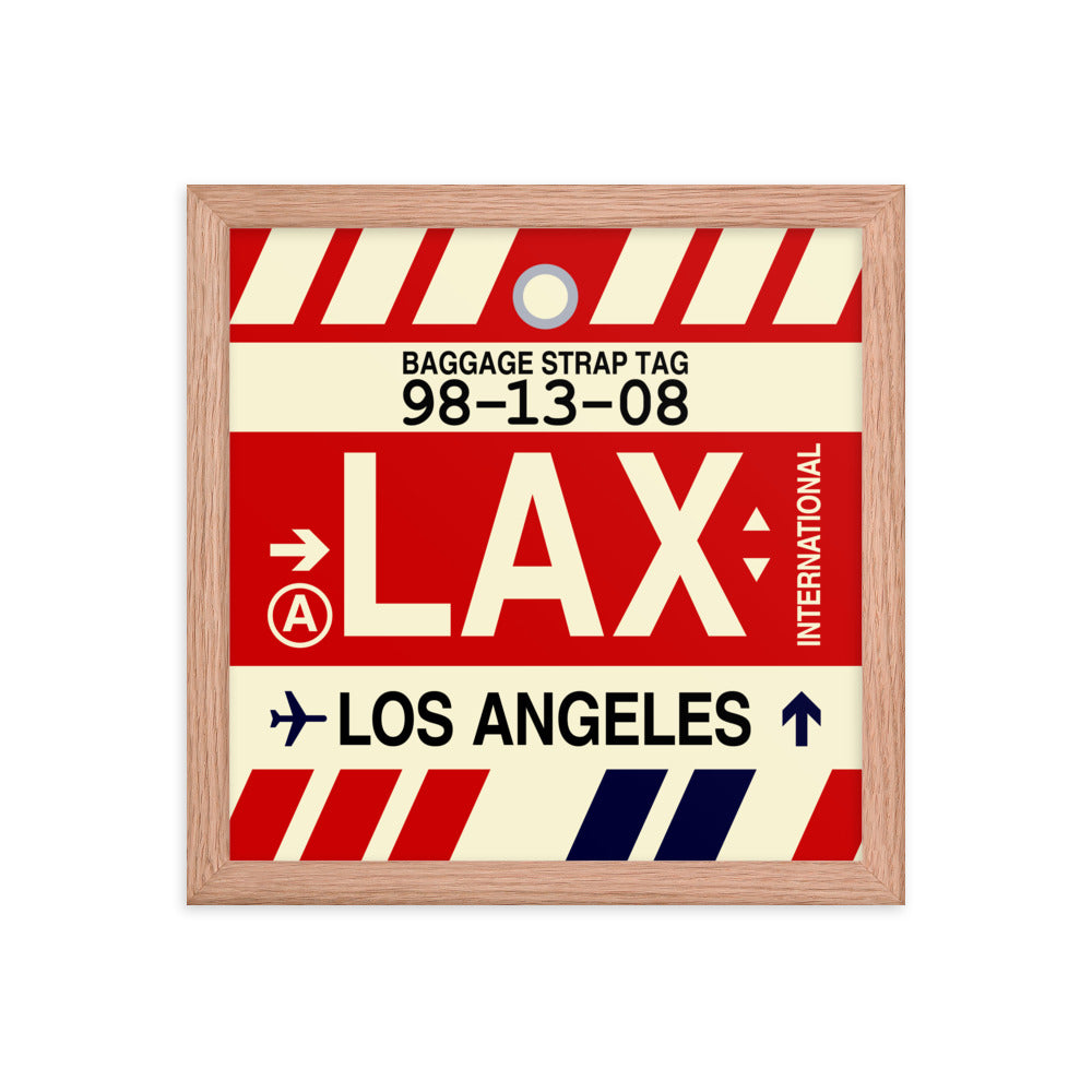 Travel-Themed Framed Print • LAX Los Angeles • YHM Designs - Image 07