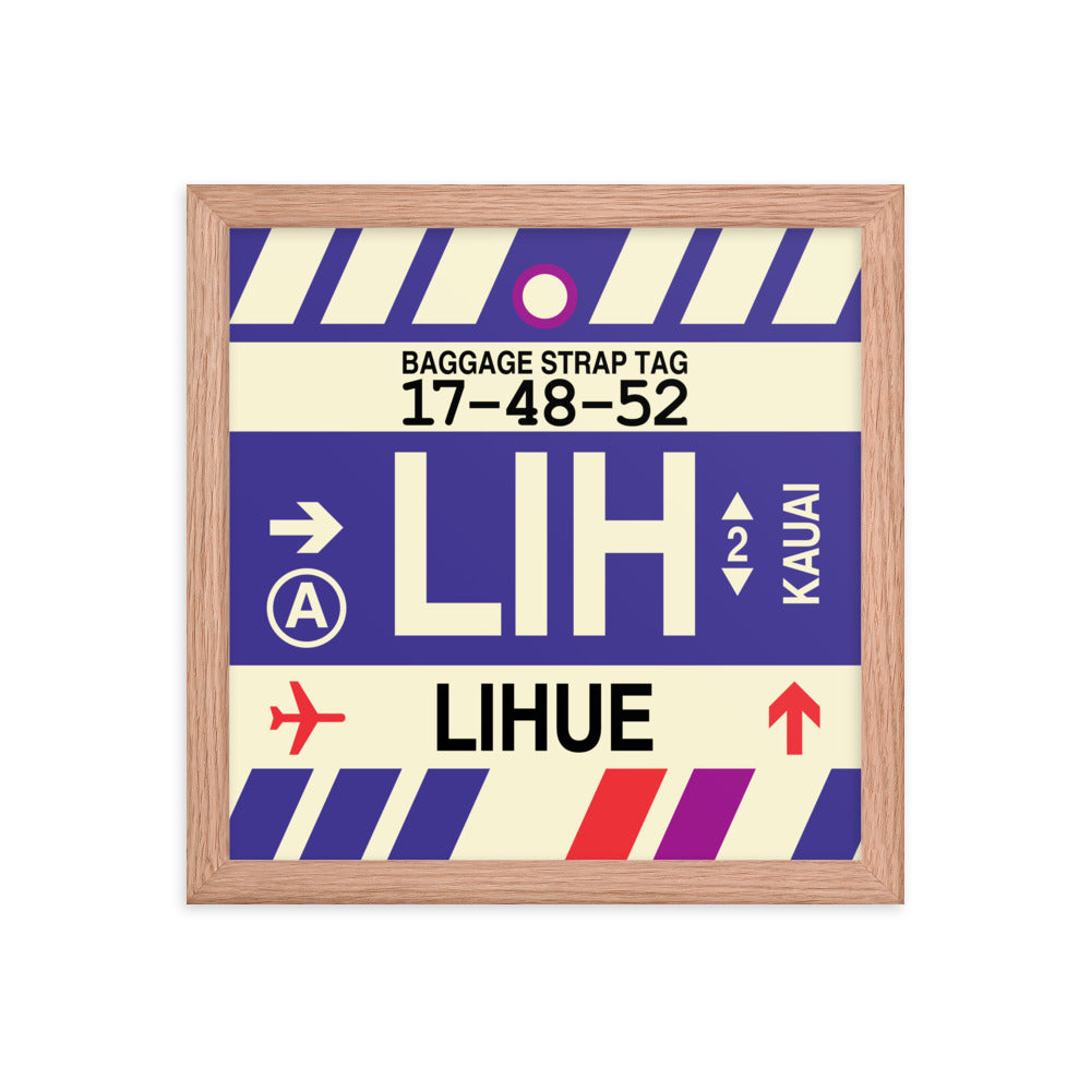 Travel-Themed Framed Print • LIH Lihue • YHM Designs - Image 07