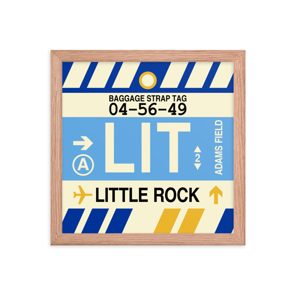 Travel-Themed Framed Print • LIT Little Rock • YHM Designs - Image 07
