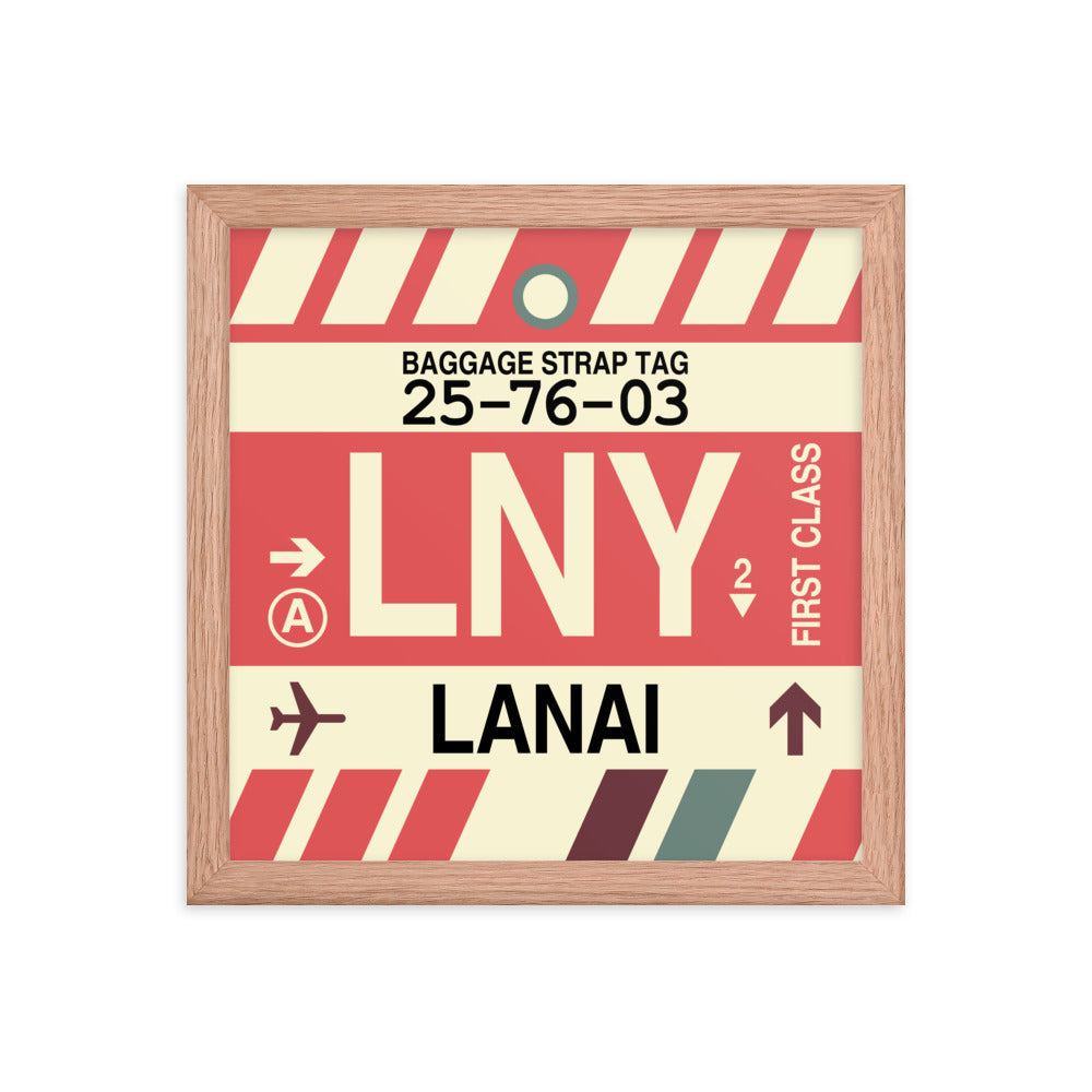 Travel-Themed Framed Print • LNY Lanai • YHM Designs - Image 07
