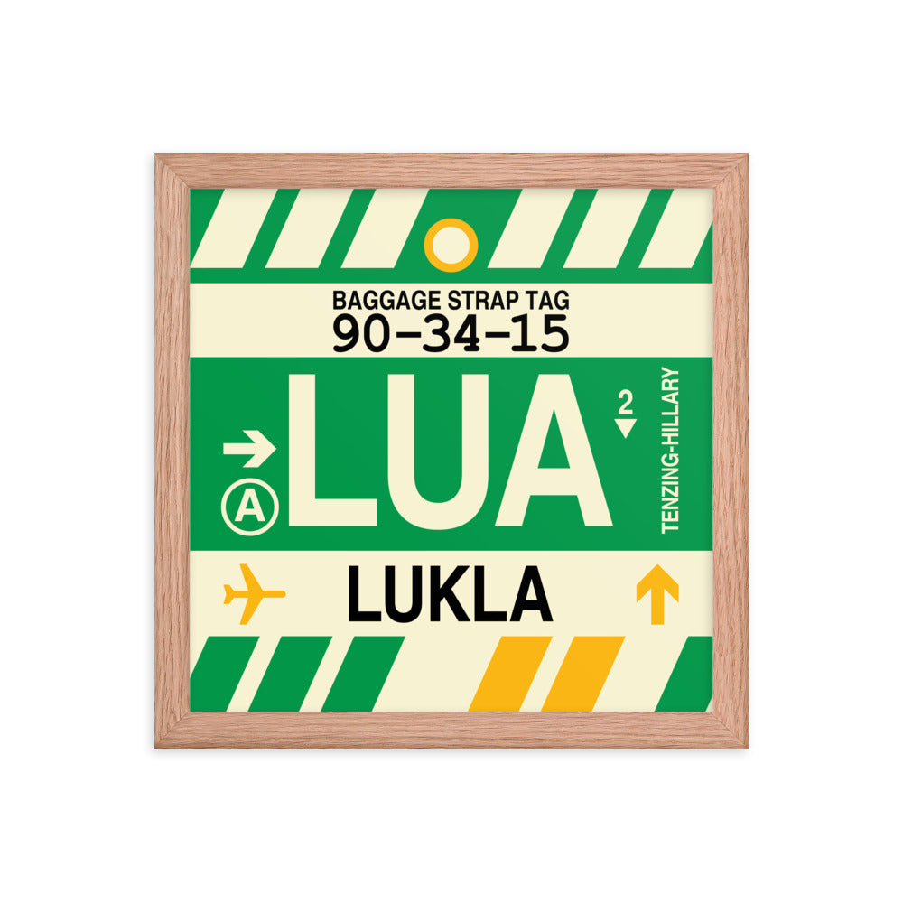 Travel-Themed Framed Print • LUA Lukla Souvenir • YHM Designs - Image 07