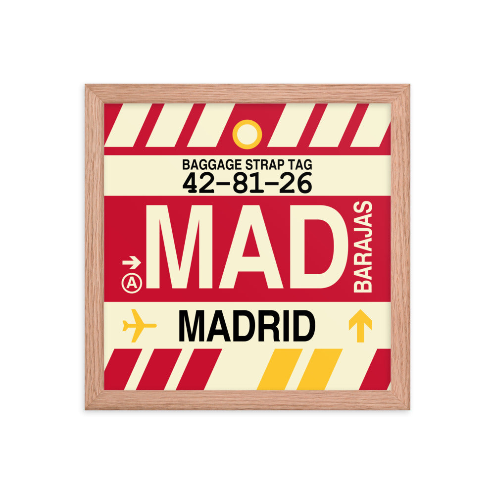 Travel-Themed Framed Print • MAD Madrid • YHM Designs - Image 07