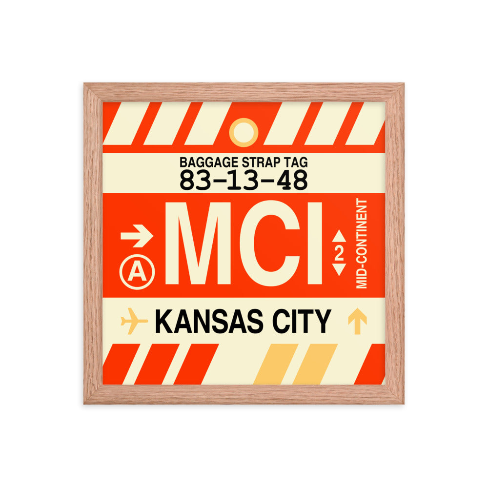 Travel-Themed Framed Print • MCI Kansas City Souvenir • YHM Designs - Image 07