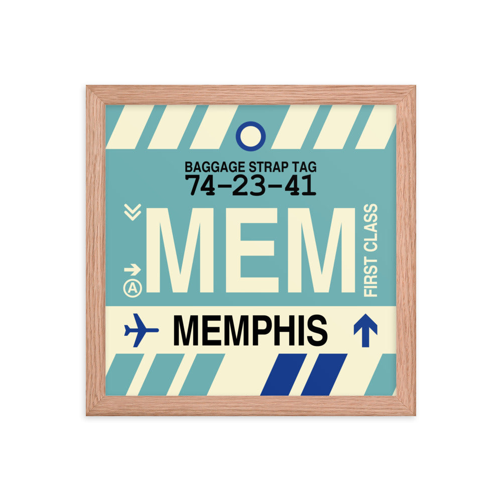 Travel-Themed Framed Print • MEM Memphis • YHM Designs - Image 07