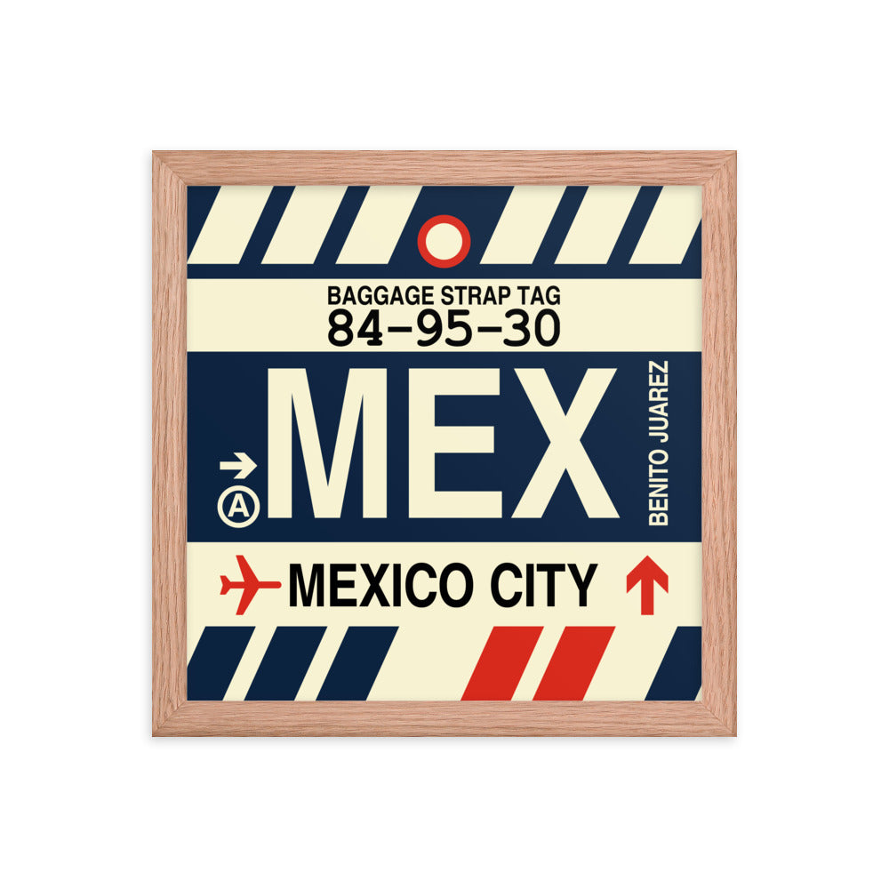 Travel-Themed Framed Print • MEX Mexico City Souvenir • YHM Designs - Image 07
