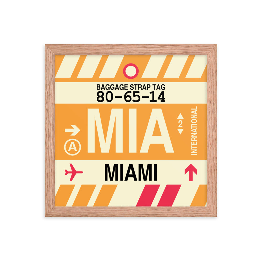 Travel-Themed Framed Print • MIA Miami • YHM Designs - Image 07