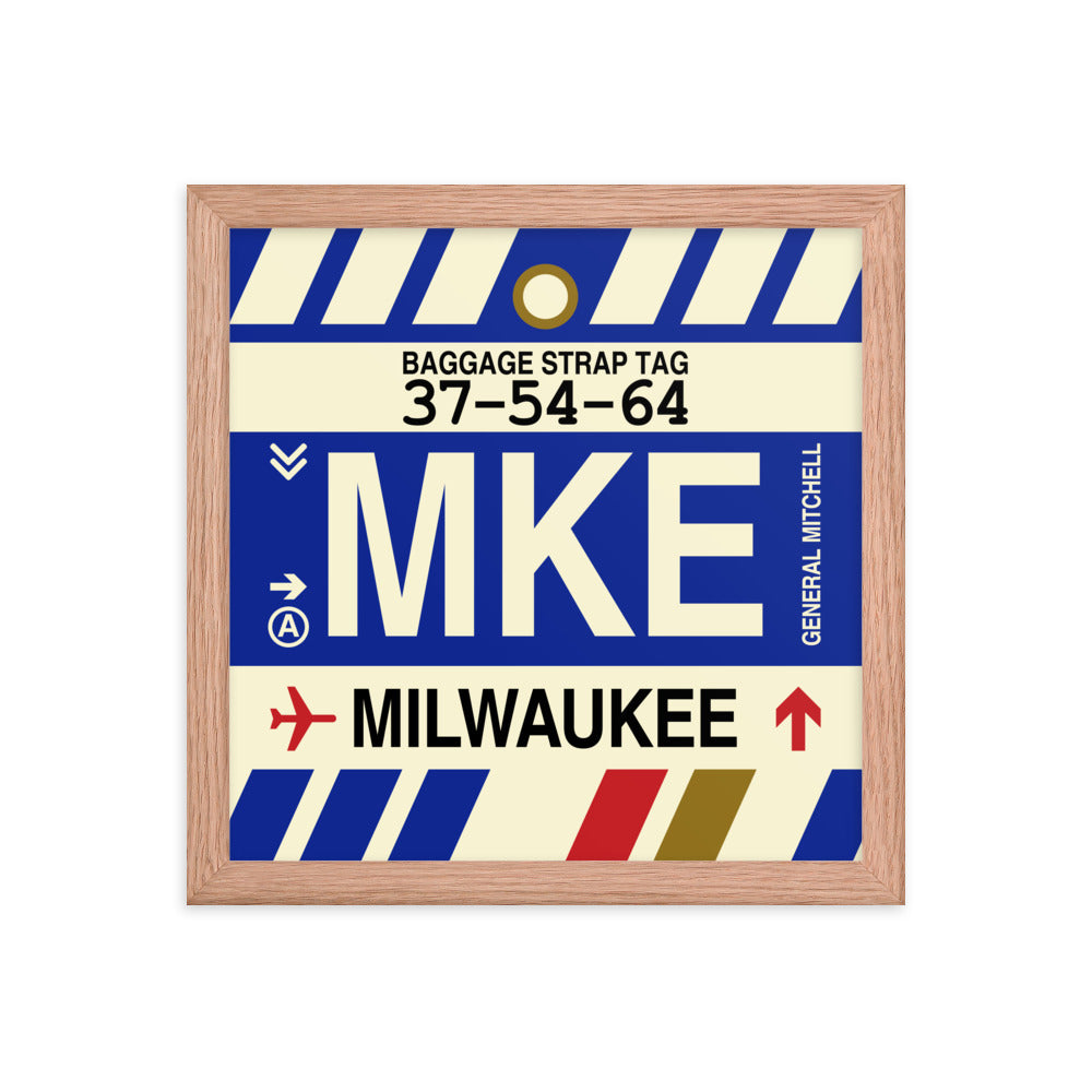 Travel-Themed Framed Print • MKE Milwaukee • YHM Designs - Image 07