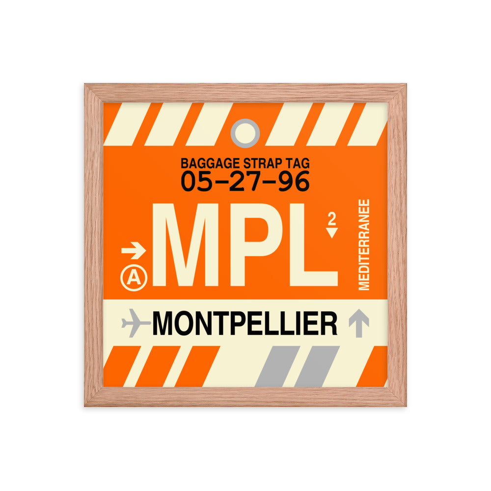 Travel-Themed Framed Print • MPL Montpellier Souvenir • YHM Designs - Image 07