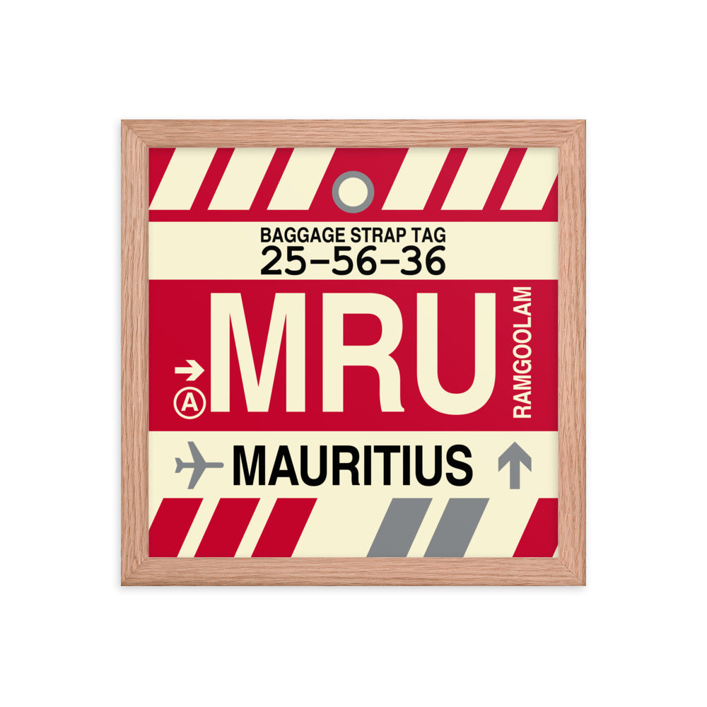 Travel-Themed Framed Print • MRU Port Louis Souvenir • YHM Designs - Image 07
