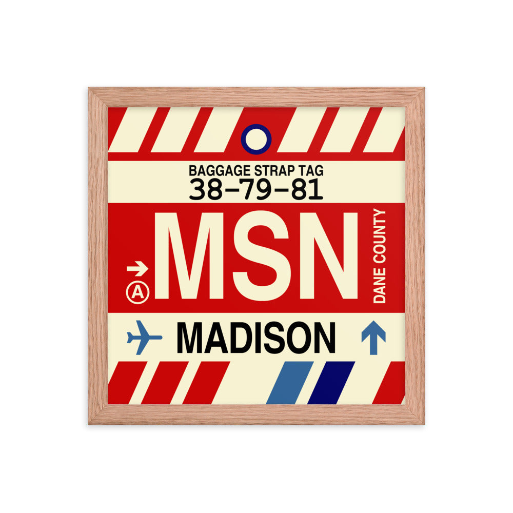 Travel-Themed Framed Print • MSN Madison • YHM Designs - Image 07