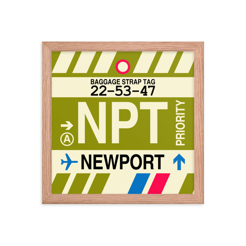 Travel-Themed Framed Print • NPT Newport • YHM Designs - Image 07